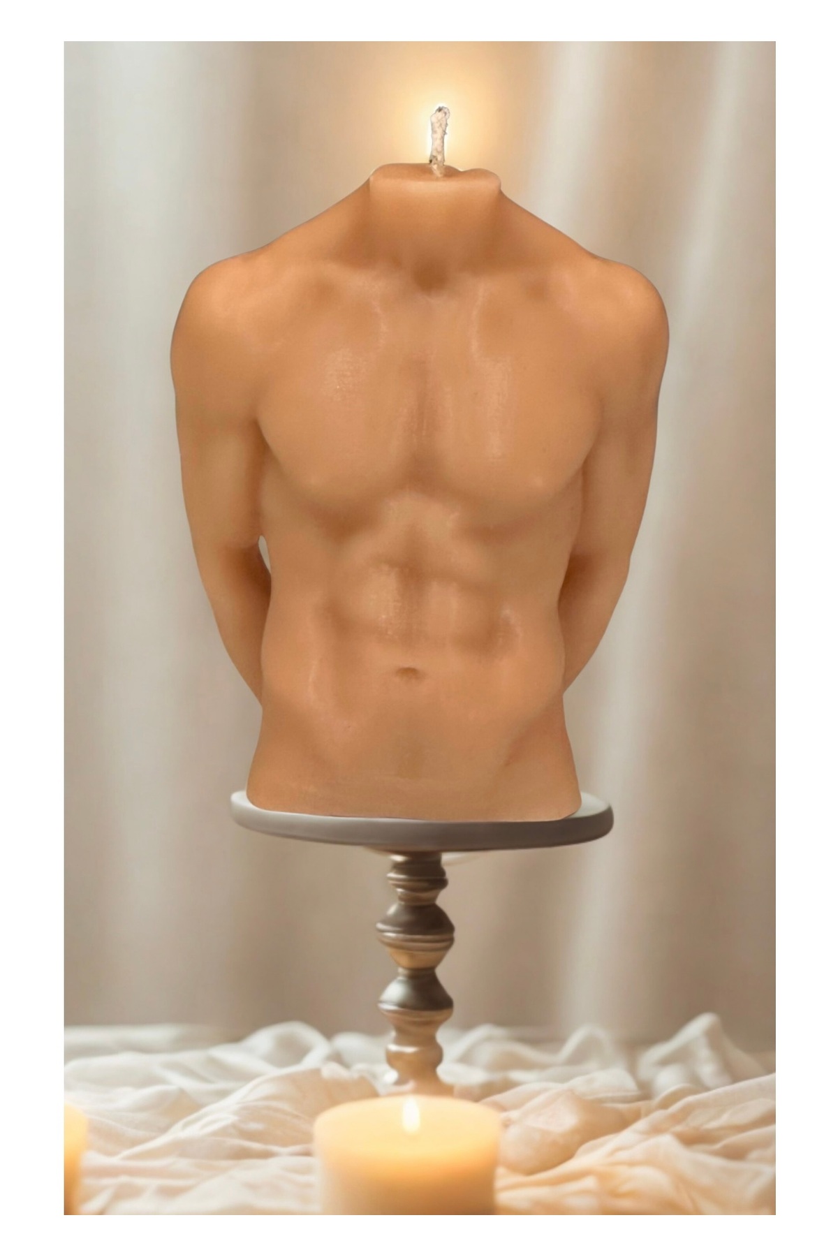Body Erkek Vücut Mum Dekoratif Obje
