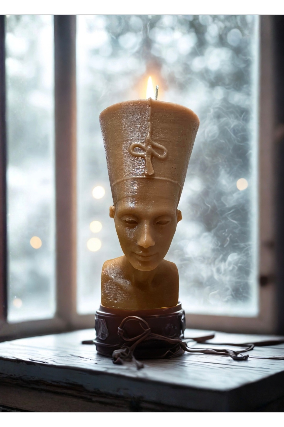 Nefertiti Dekoratif Antik Mısır Büst Mum